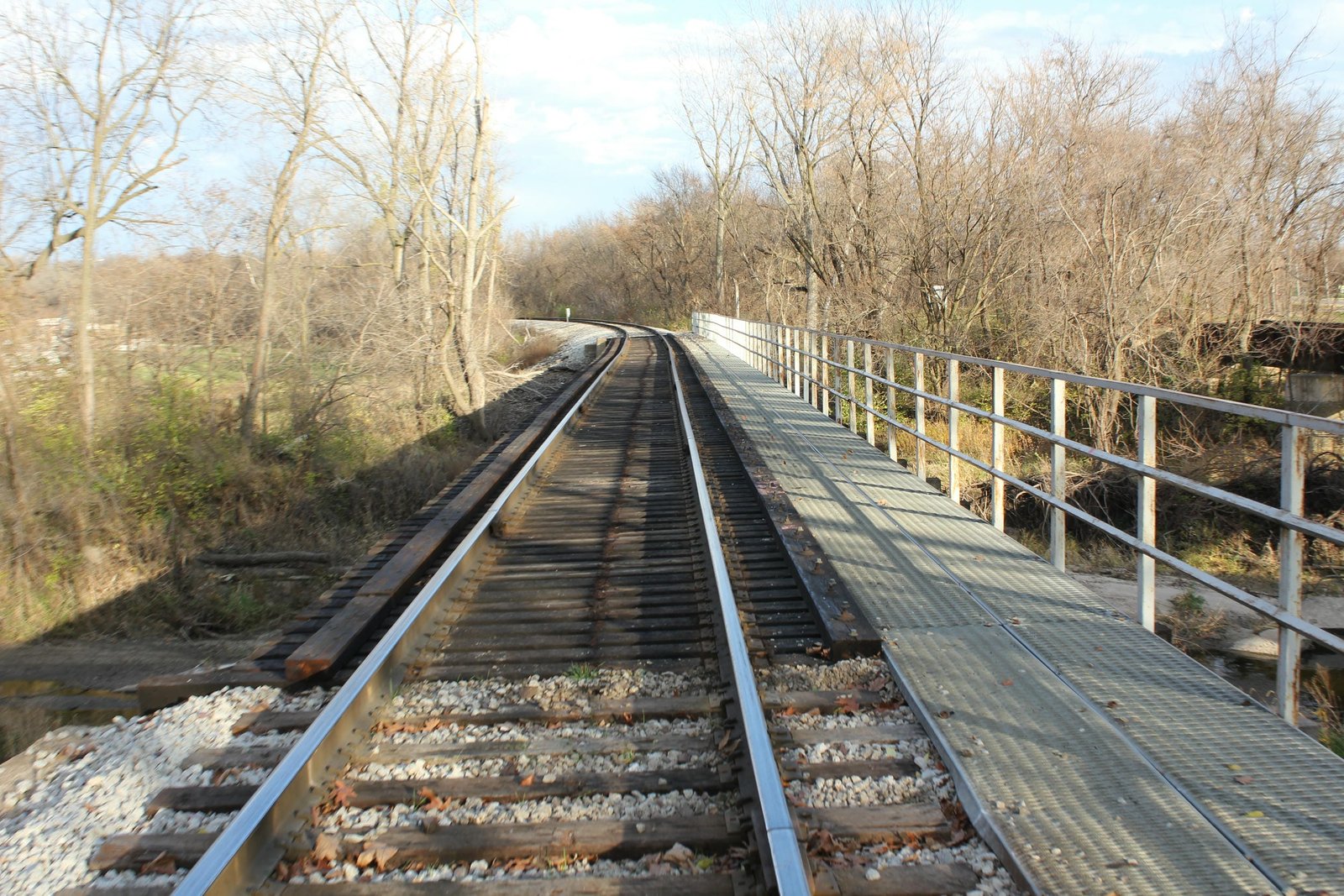 Looking east